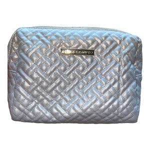 Vince Camuto silver makeup bag